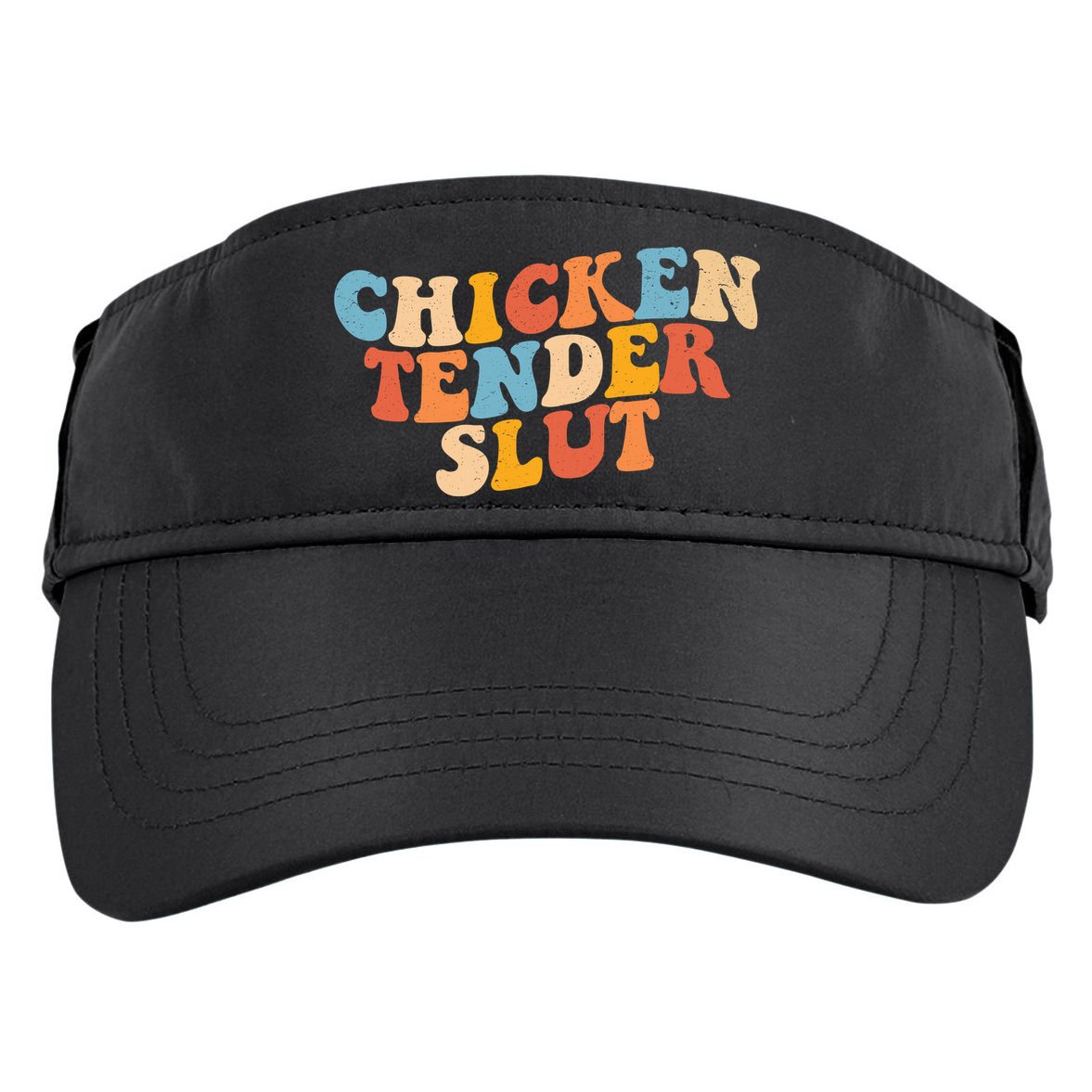 Chicken Tender Slut Retro Funny Adult Drive Performance Visor