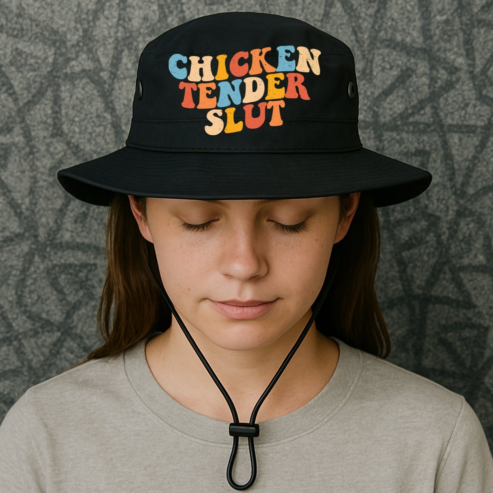Chicken Tender Slut Retro Funny Bucket Hat