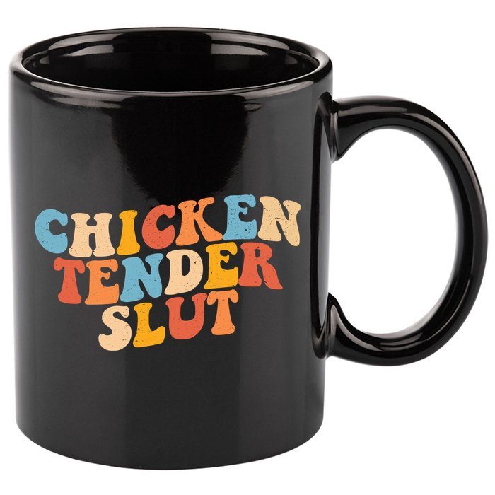 Chicken Tender Slut Retro Funny 11oz C Handle Ceramic Mug