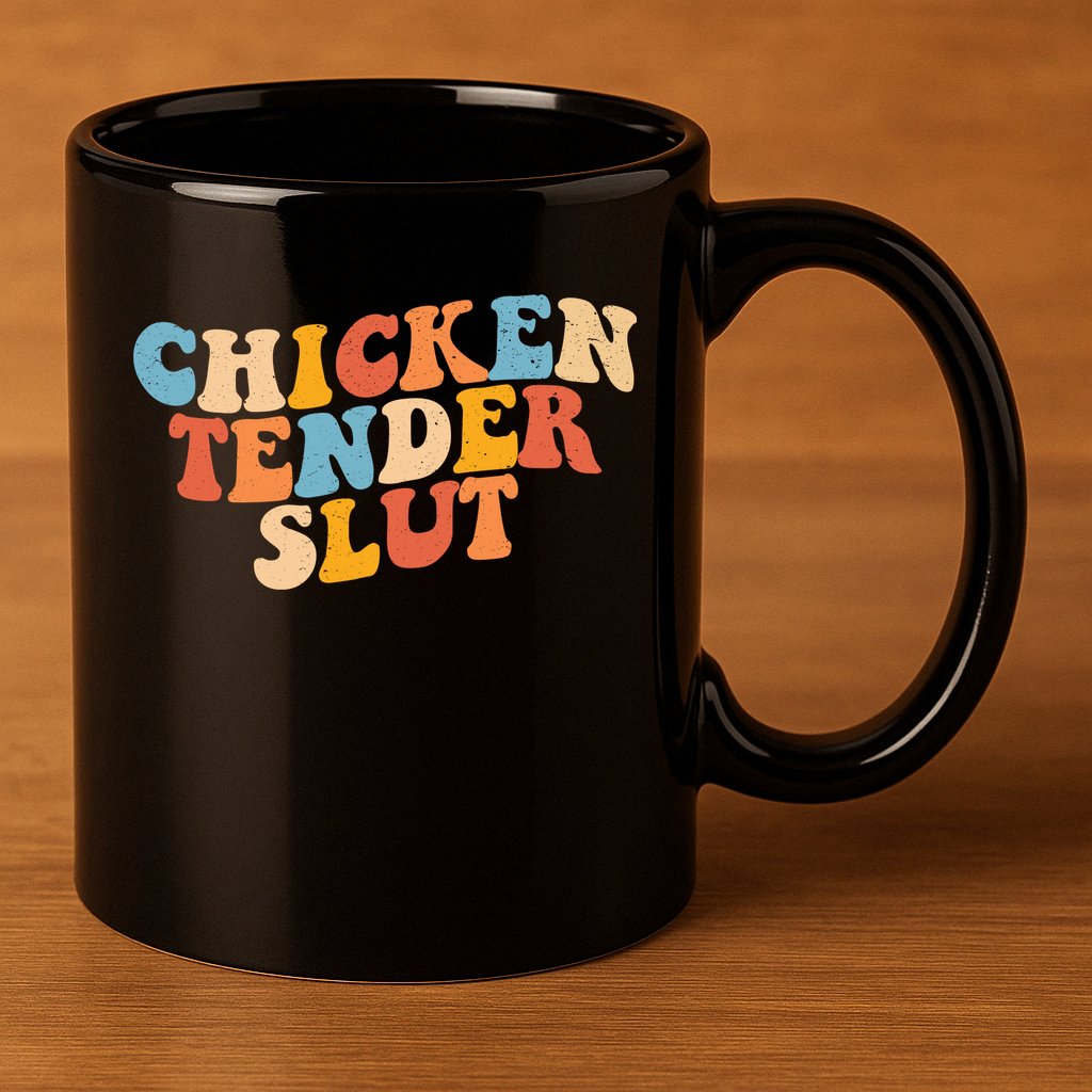 Chicken Tender Slut Retro Funny 11oz C Handle Ceramic Mug