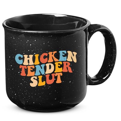 Chicken Tender Slut Retro Funny 15oz Campfire Ceramic Mug