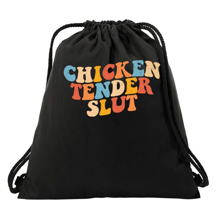 Chicken Tender Slut Retro Funny Drawstring Bag