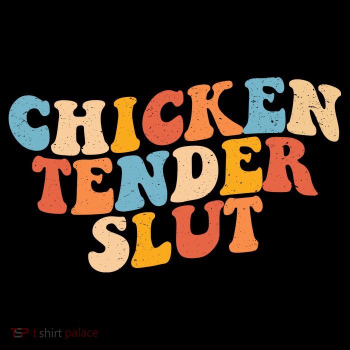Chicken Tender Slut Retro Funny Flatbill Hat