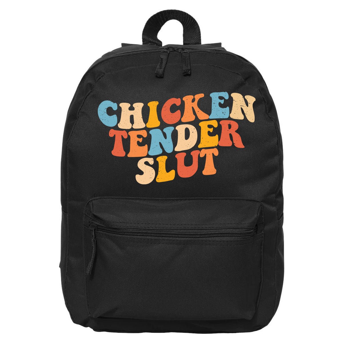 Chicken Tender Slut Retro Funny 16 in Basic Backpack