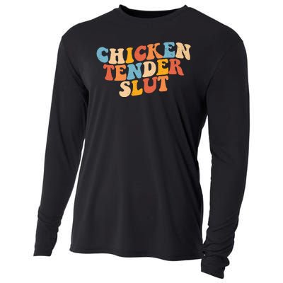 Chicken Tender Slut Retro Funny Cooling Performance Long Sleeve Crew