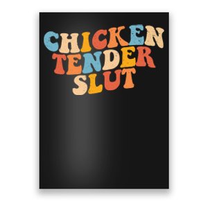 Chicken Tender Slut Retro Funny Poster