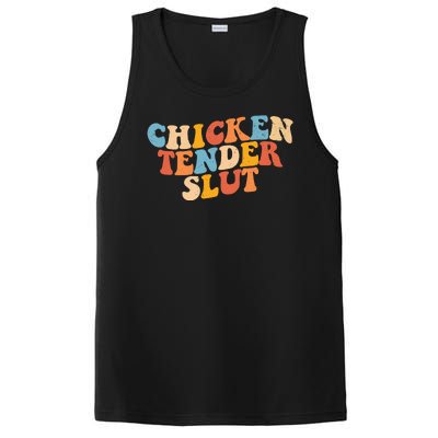 Chicken Tender Slut Retro Funny PosiCharge Competitor Tank