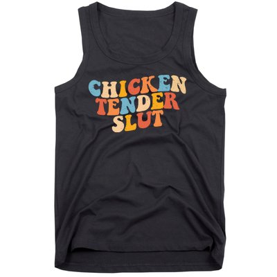 Chicken Tender Slut Retro Funny Tank Top