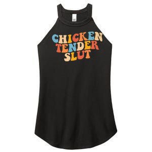 Chicken Tender Slut Retro Funny Women's Perfect Tri Rocker Tank