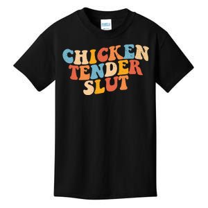 Chicken Tender Slut Retro Funny Kids T-Shirt