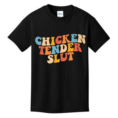 Chicken Tender Slut Retro Funny Kids T-Shirt