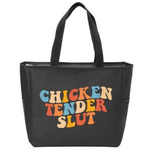 Chicken Tender Slut Retro Funny Zip Tote Bag