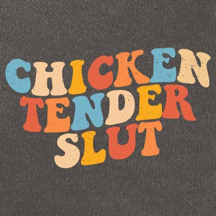 Chicken Tender Slut Retro Funny Cotton Canvas Backpack