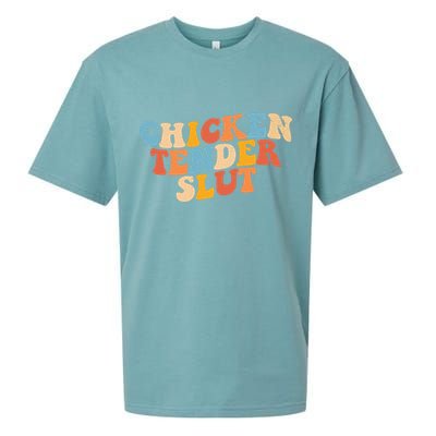Chicken Tender Slut Retro Funny Sueded Cloud Jersey T-Shirt