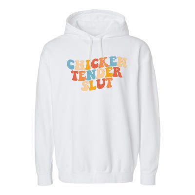 Chicken Tender Slut Retro Funny Garment-Dyed Fleece Hoodie