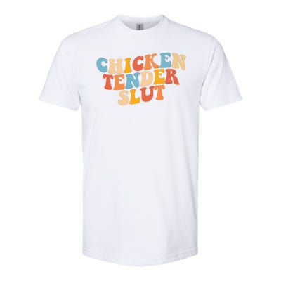 Chicken Tender Slut Retro Funny Softstyle® CVC T-Shirt