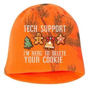 Christmas Tech Support Here To Delete Cookies Xmas Kati - Camo Knit Beanie