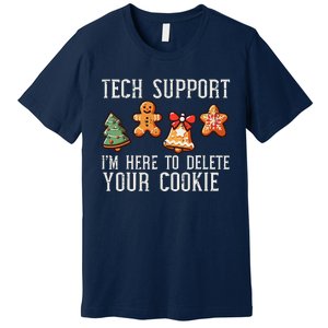 Christmas Tech Support Here To Delete Cookies Xmas Premium T-Shirt