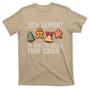 Christmas Tech Support Here To Delete Cookies Xmas T-Shirt