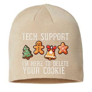 Christmas Tech Support Here To Delete Cookies Xmas Sustainable Beanie