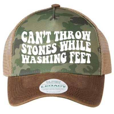 Can't Throw Stones While Washing Feet Legacy Tie Dye Trucker Hat