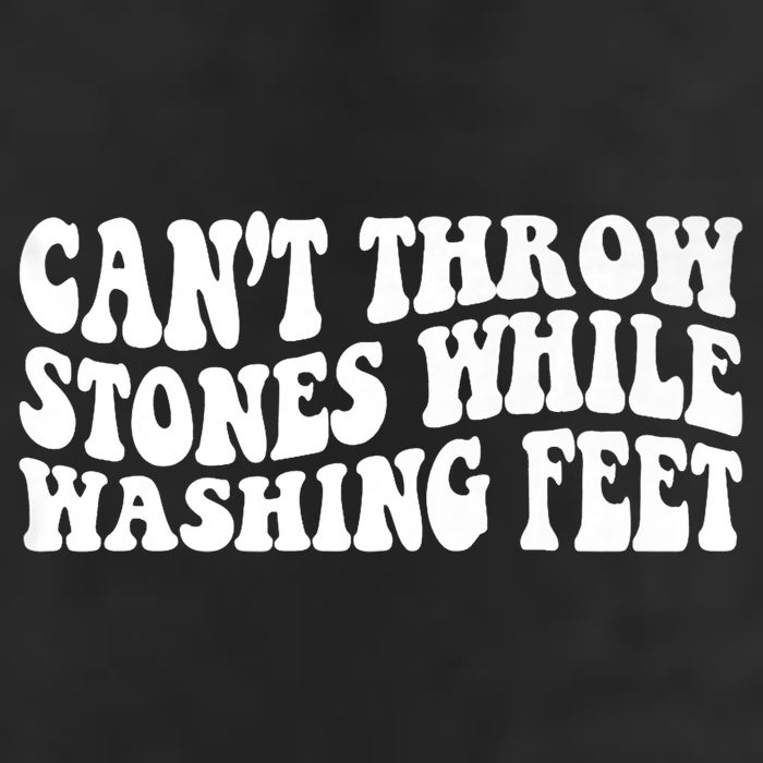 Can't Throw Stones While Washing Feet Adult Drive Performance Visor