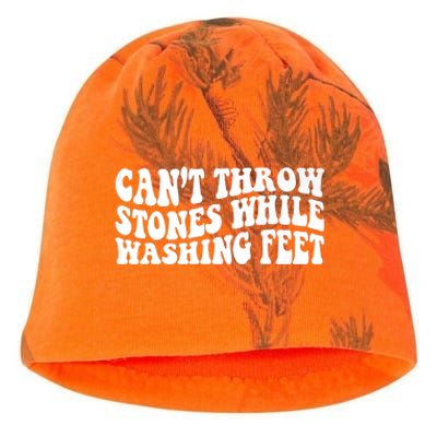 Can't Throw Stones While Washing Feet Kati - Camo Knit Beanie