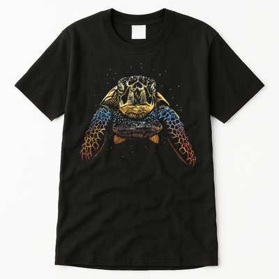 Colorful Turtle Sea Life Tall T-Shirt