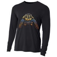 Colorful Turtle Sea Life Cooling Performance Long Sleeve Crew