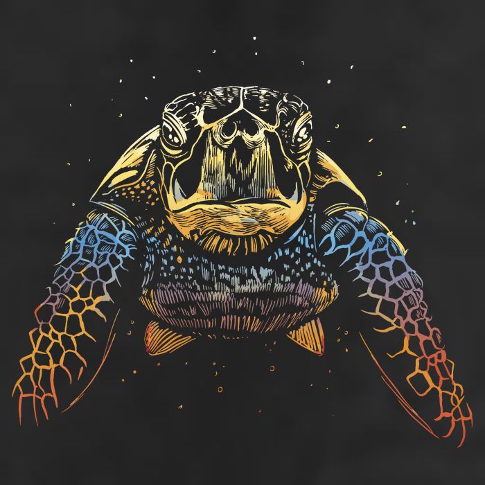 Colorful Turtle Sea Life Trucker Hat
