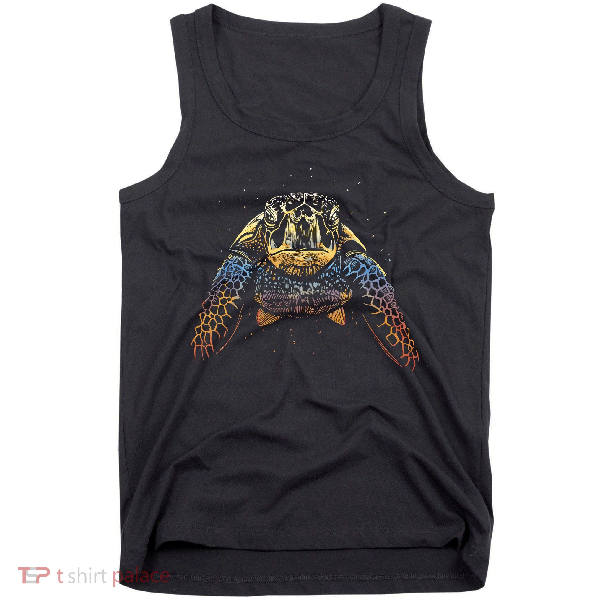 Colorful Turtle Sea Life Tank Top