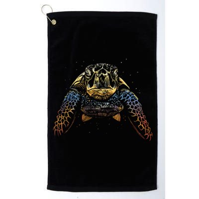 Colorful Turtle Sea Life Platinum Collection Golf Towel