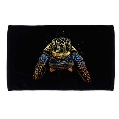 Colorful Turtle Sea Life Microfiber Hand Towel