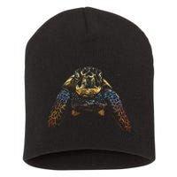 Colorful Turtle Sea Life Short Acrylic Beanie