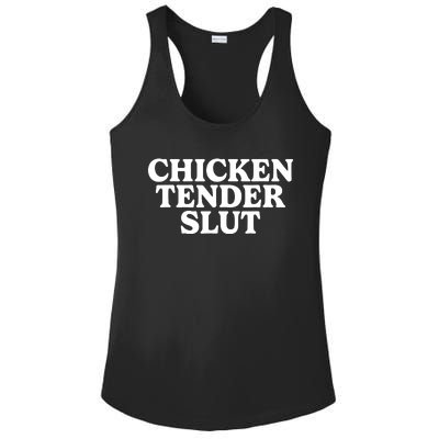 Chicken Tender Slut Ladies PosiCharge Competitor Racerback Tank