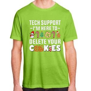 Christmas Tech Support Here To Delete Your Cookies Xmas Cool Adult ChromaSoft Performance T-Shirt