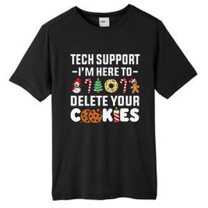 Christmas Tech Support Here To Delete Your Cookies Xmas Cool Tall Fusion ChromaSoft Performance T-Shirt