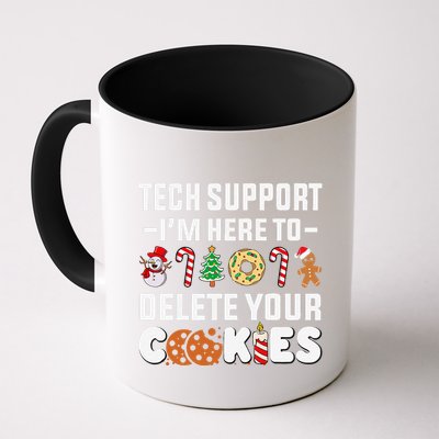 Christmas Tech Support Here To Delete Your Cookies Xmas Cool Coffee Mug