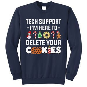 Christmas Tech Support Here To Delete Your Cookies Xmas Cool Sweatshirt