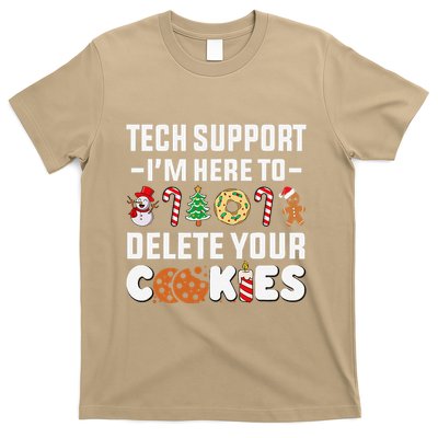 Christmas Tech Support Here To Delete Your Cookies Xmas Cool T-Shirt