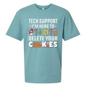 Christmas Tech Support Here To Delete Your Cookies Xmas Cool Sueded Cloud Jersey T-Shirt