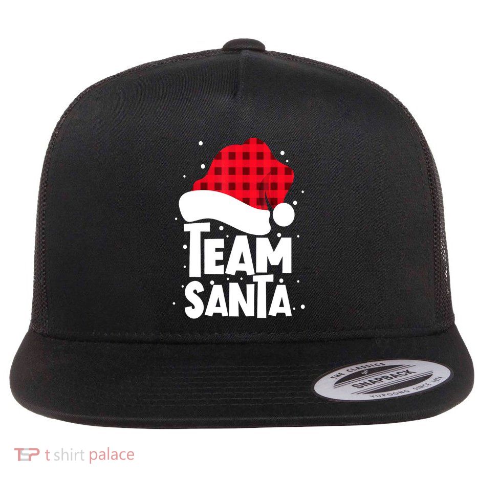 Christmas Team Santa Squad Family Matching Pajamas Gift Flatbill Hat
