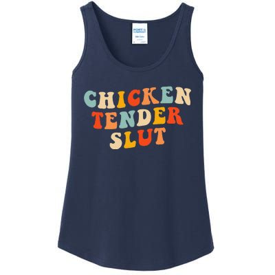 Chicken Tender Slut Retro Ladies Essential Tank