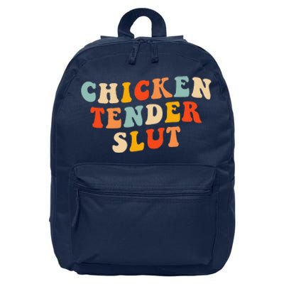 Chicken Tender Slut Retro 16 in Basic Backpack