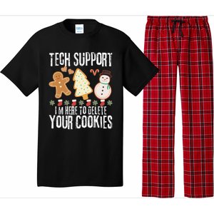 Christmas Tech Support Here To Delete Cookies Xmas Pajama Set