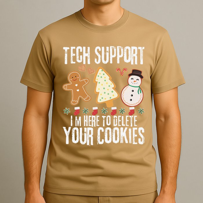 Christmas Tech Support Here To Delete Cookies Xmas T-Shirt