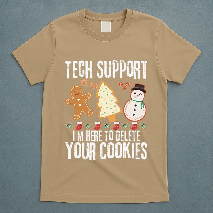Christmas Tech Support Here To Delete Cookies Xmas T-Shirt