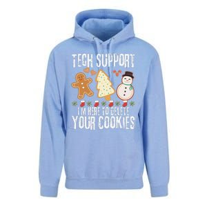 Christmas Tech Support Here To Delete Cookies Xmas Unisex Surf Hoodie