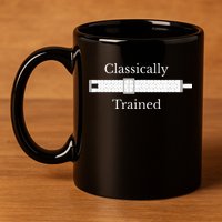 Classically Trained Slide Rule Mechanical Analog Calculator 11oz C Handle Ceramic Mug