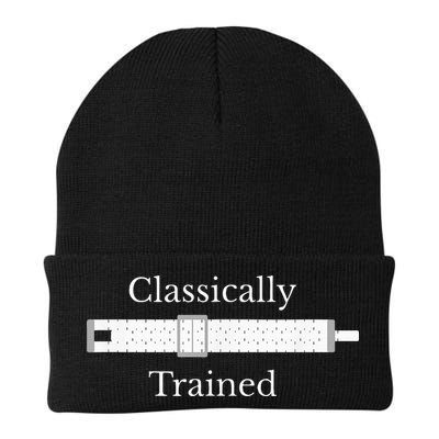 Classically Trained Slide Rule Mechanical Analog Calculator Knit Cap Winter Beanie